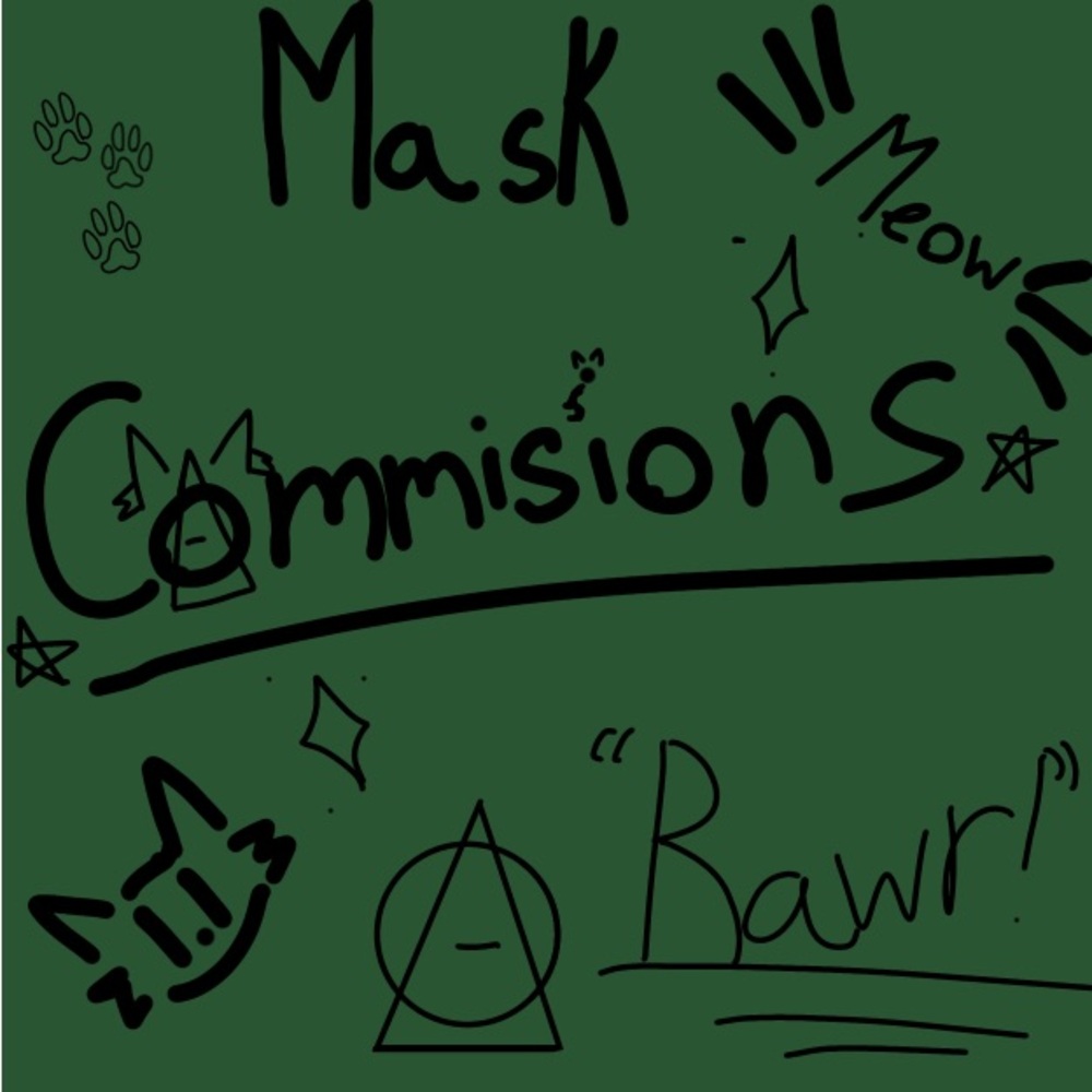 Two mask!!{Mask commissions}making costume mask commissions!PRICE RANGE:$85-&150